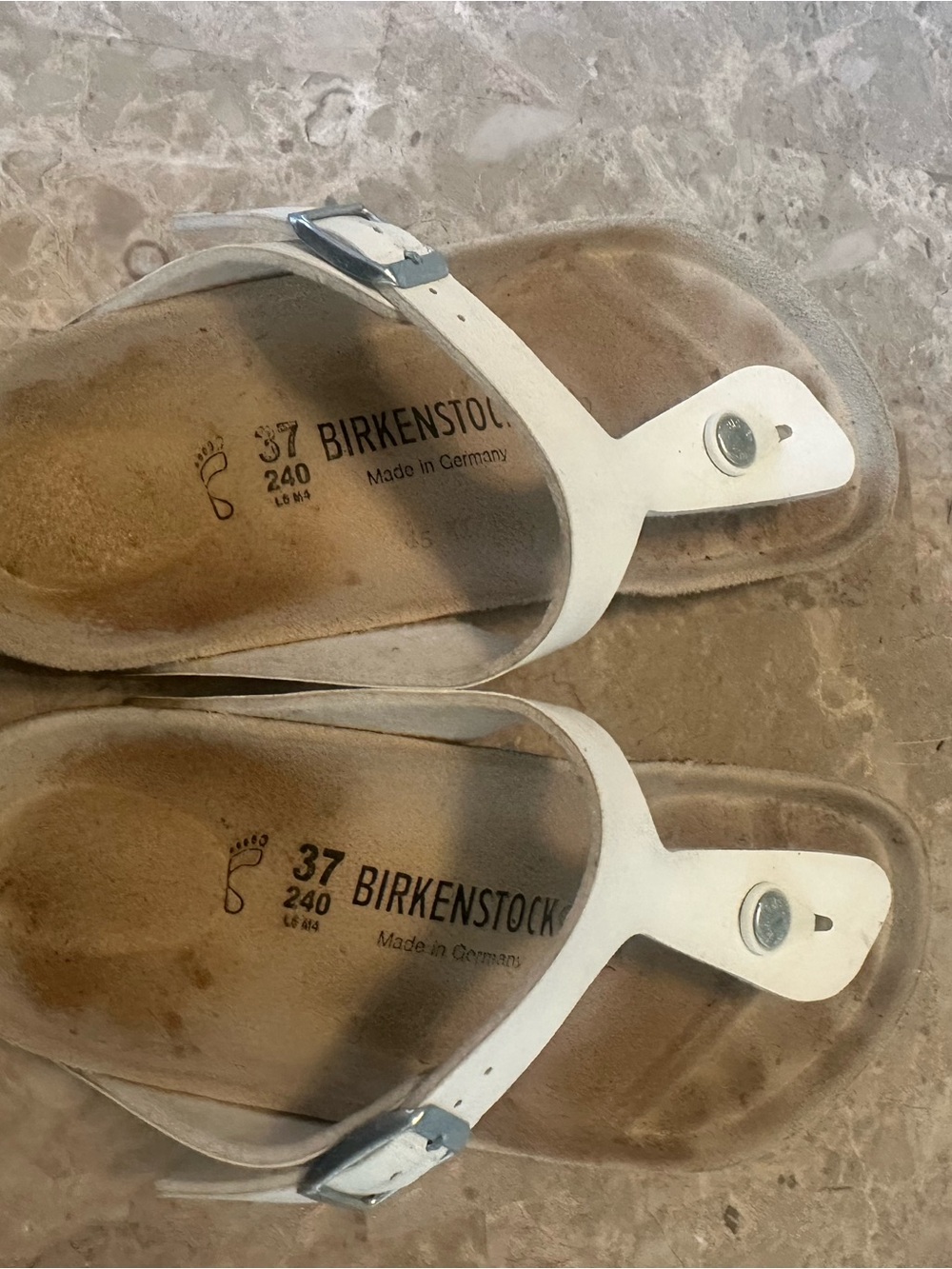 Birkenstock Gizeh Women’s White Sandals size 37 - Picture 4 of 9